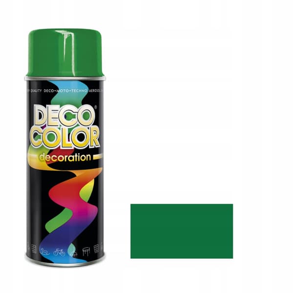 DECO COLOR lack 400ml grön glans RAL 6029