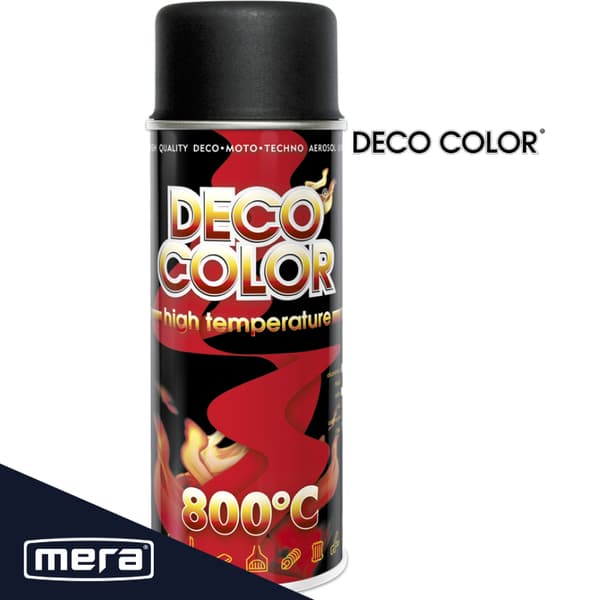 Spray Deco Color HÖG TEMPERATUR Svart 400ml upp till 300°C