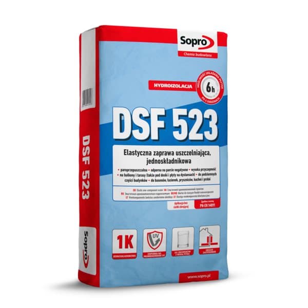 Sopro DSF 523 Taipuisa yksikomponenttinen tiivistyslaasti 20kg