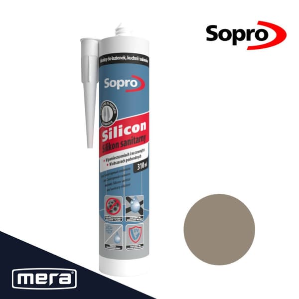 Sopro sanitetssilikon sandgrå (18) 310 ml