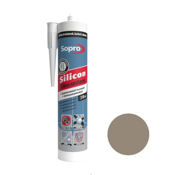 Sopro sanitetssilikon sandgrå (18) 310 ml