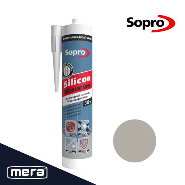 Sopro sanitetssilikonegrå (15) 310 ml