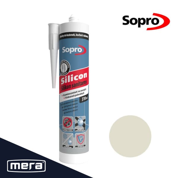 Sopro sanitetssilikone sølvgrå (17) 310 ml