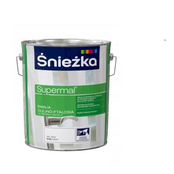Śnieżka Supermal RAL9003 5L valkoinen kiilto