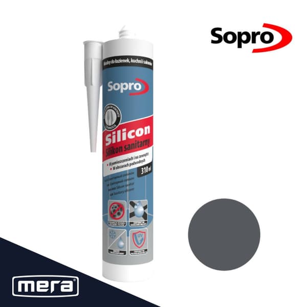 Sopro sanitetssilikone antracit (66) 310 ml