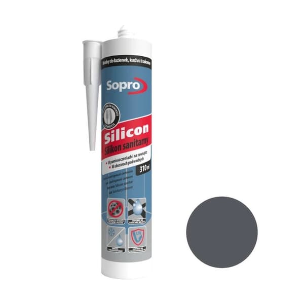 Sopro sanitetssilikone antracit (66) 310 ml