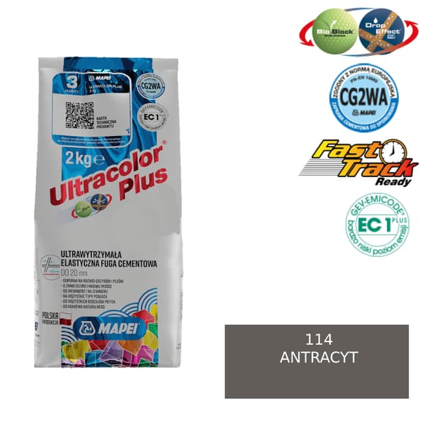 MAPEI ULTRACOLOR PLUS FUGA - 114 antracit 2kg