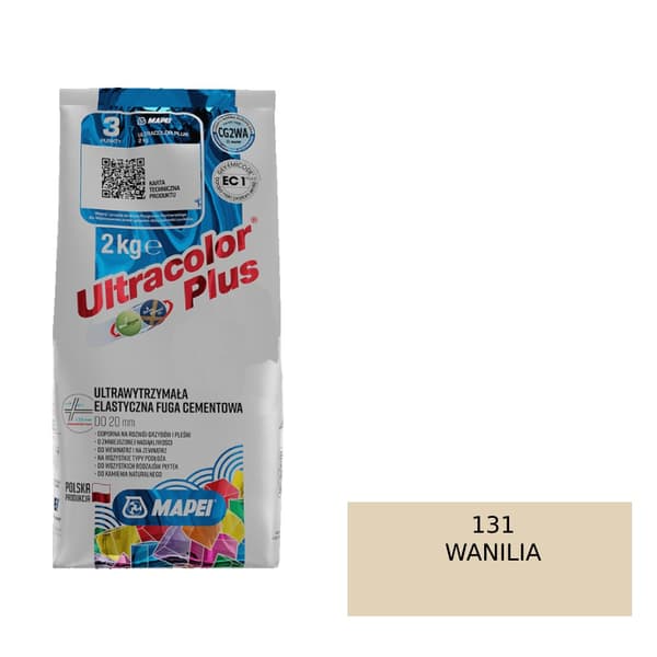 MAPEI ULTRACOLOR PLUS FUGA - 131 vanilj 2 kg