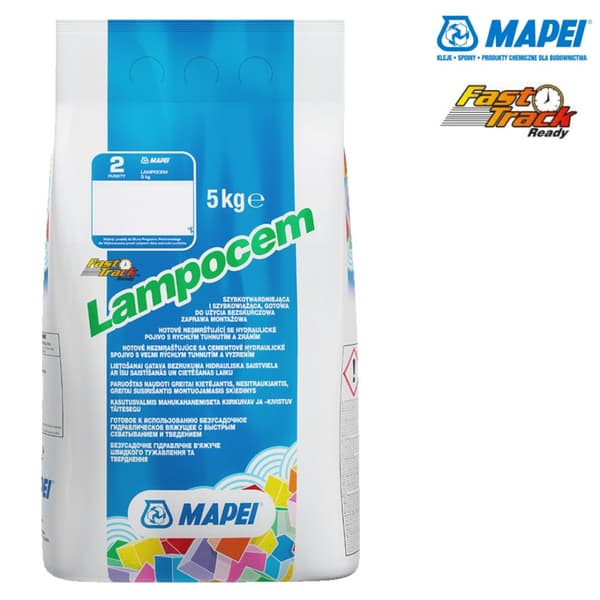 Mapei Lampocem pikaasennuslaasti n. 3 minuuttia 5kg
