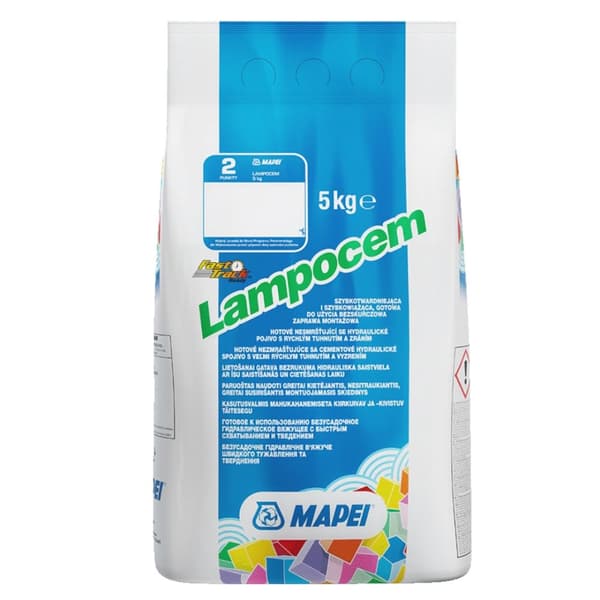 Mapei Lampocem pikaasennuslaasti n. 3 minuuttia 5kg