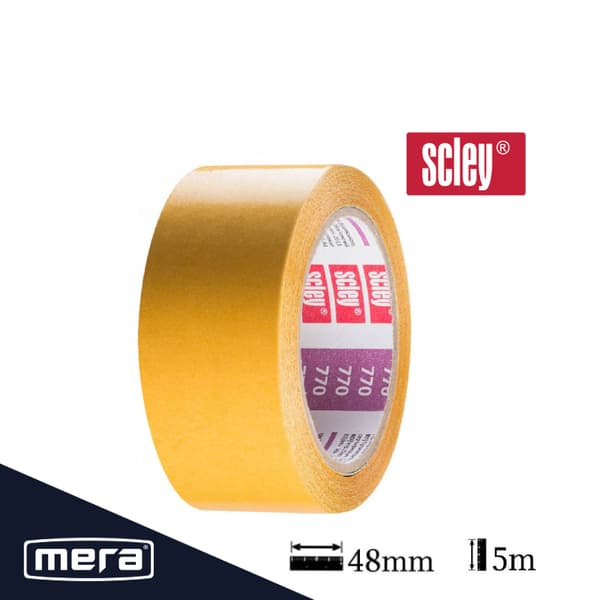 Dobbeltsidet tape 48mm x 5m Scley