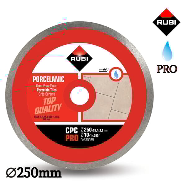 RUBI CPC timanttilevy 250mm 30959