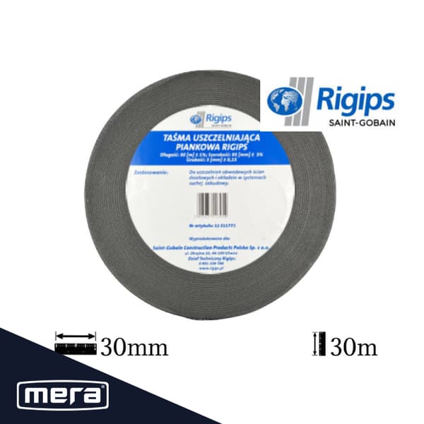 RIGIPS vaahtotiivistenauha 30mm x 30m 11514881