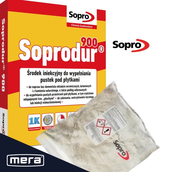 Sopro Soprodur 900 Fyllmedel för springor under plattor 0,5kg folieförpackning