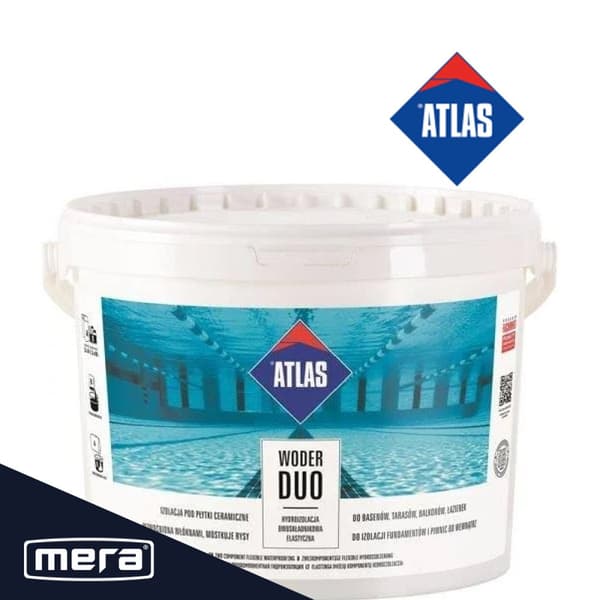 Atlas Woder Duo tvåkomponents flexibel vattentätning 16kg A+B