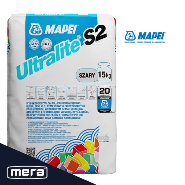 MAPEI Ultralite S2 15kg FLEX grå
