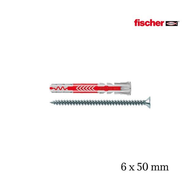 Expansionsplugg + skruv Fischer Duopower S 6x50 50st.