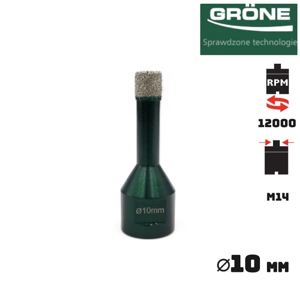 Borr - hålsåg GRONE 10mm