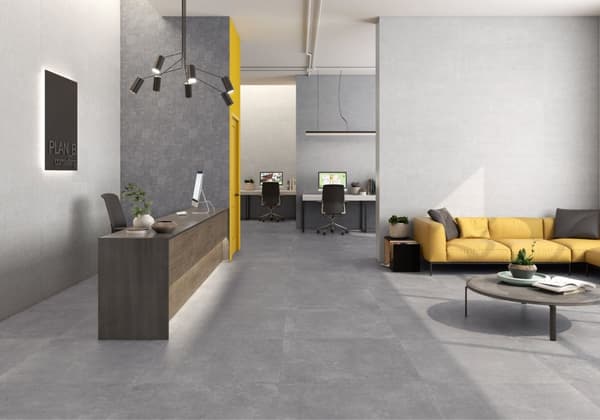 Vægflise mat 40x120 imiteret stengrå