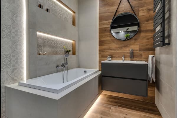 Väggkakel 40x120 9,5 mm lapptäcke grått mönster DESSI HOME