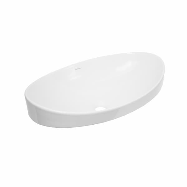 Sisäänrakennettu pesuallas 55x33 cm valkoinen kiiltävä soikea Vene DESSI HOME