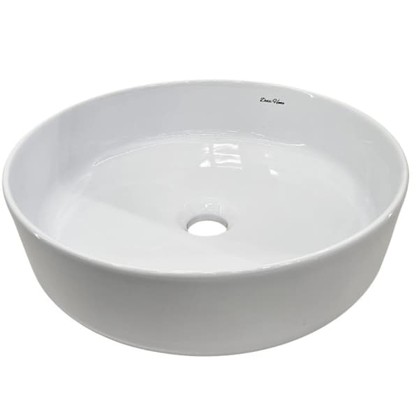 Bordplade håndvask 40 cm hvidglans rund Baladi DESSI HOME