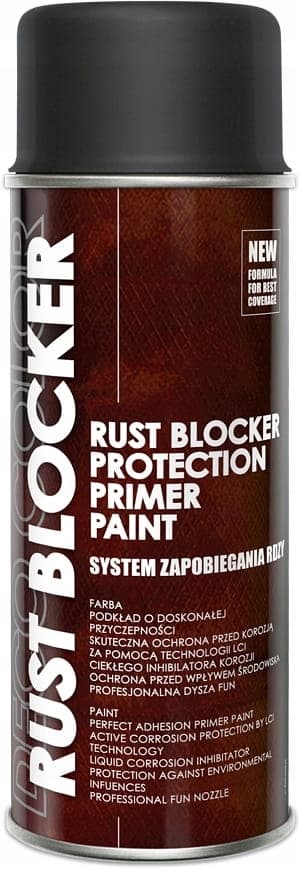 Rust Blocker Beskyttende lak Sort 4i1 400ml