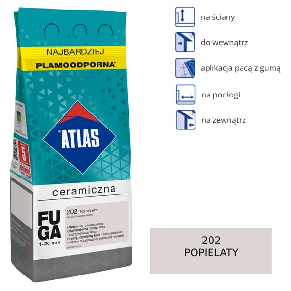 ATLAS CERAMIC GROUT - 202 ask 2kg