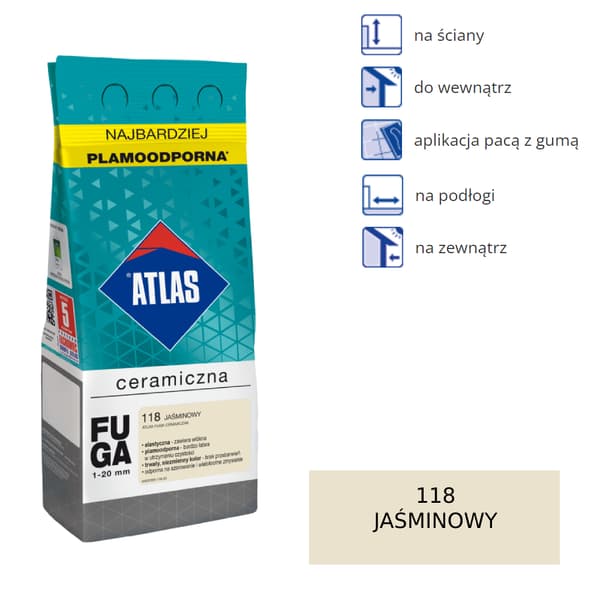 ATLAS CERAMIC GROUT - 118 jasmin 2 kg