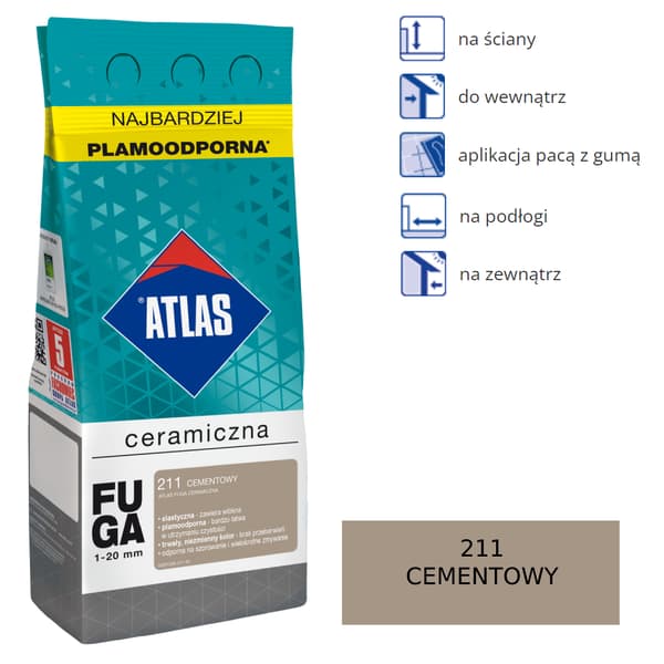 ATLAS KERAAMINEN LASTI - 211 sementti 5kg
