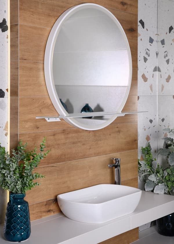 Bordvask 50x31 cm hvid blank oval Solano DESSI HOME