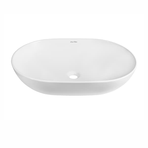Bordvask 60x42 cm hvidglans oval Florence DESSI HOME