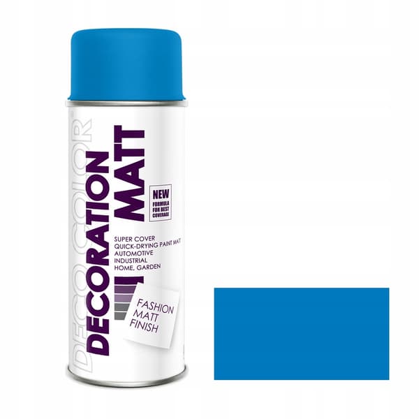 Spray Deco farve Dekoration Mat blå Ral 5015 400ml 195 015
