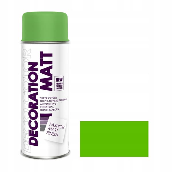 Spray Deco farve Dekoration Mat lysegrøn Ral 6018 400ml 196 018