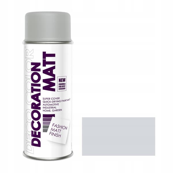 Spray Deco färg Dekoration Matt ljusgrå Ral 7035 400ml 196 018