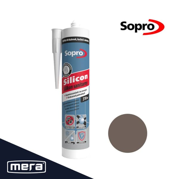 Sopro sanitetssilikon mörkgrå (70) 310 ml