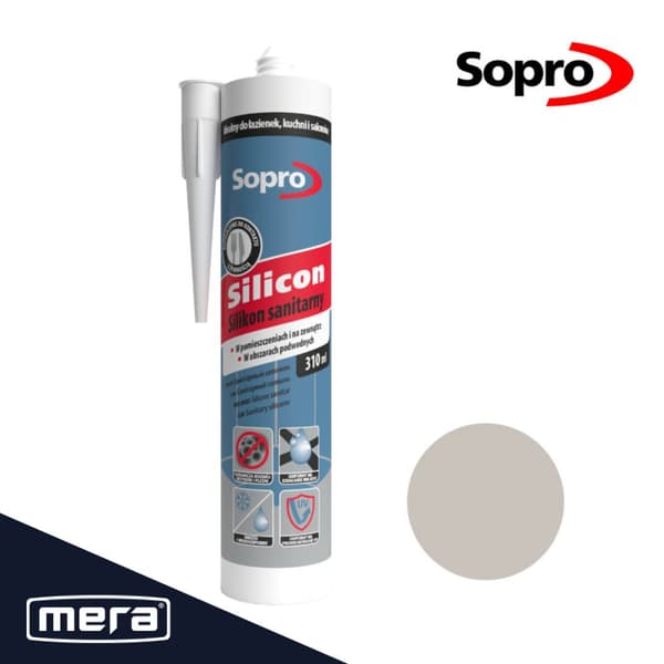 Sopro sanitetssilikon naturgrå (72) 310 ml