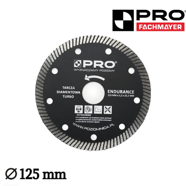 Diamond Blade TURBO PRO 125mm udholdenhed