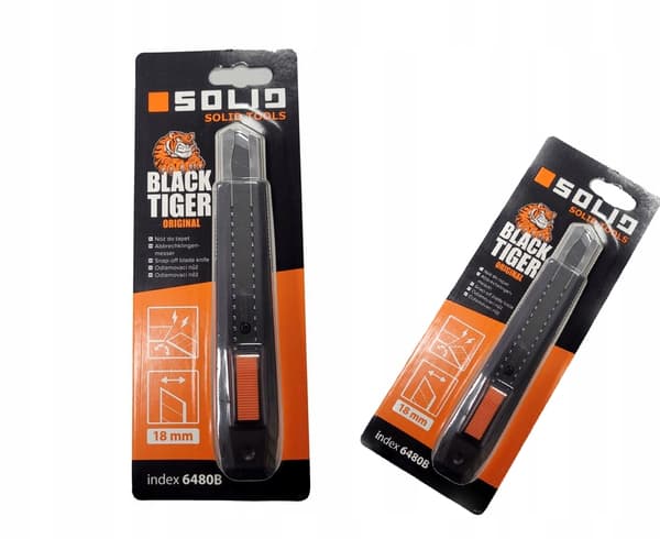 SOLID 6480 SORT TIGER KNIV
