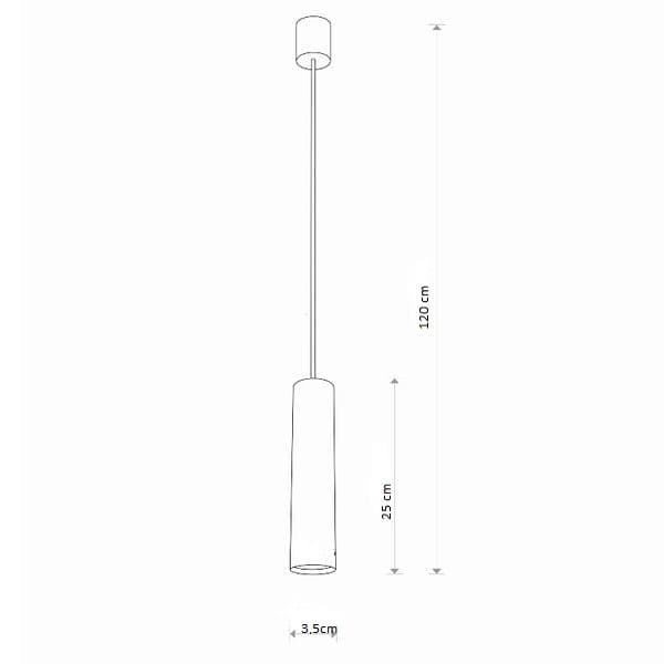Hot Rod WH25 hvid pendel - Dessi Home Illuminations