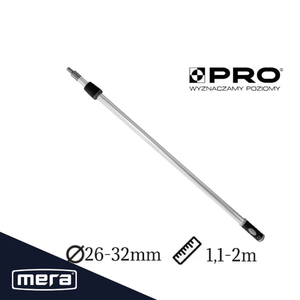 Teleskop, 2m PRO stick - til PC-431 gipsknive