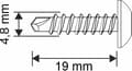 Miniatyrbillede 3 af 9: Selvborende skruer GT3 PH 4,8x19mm RAL 8017