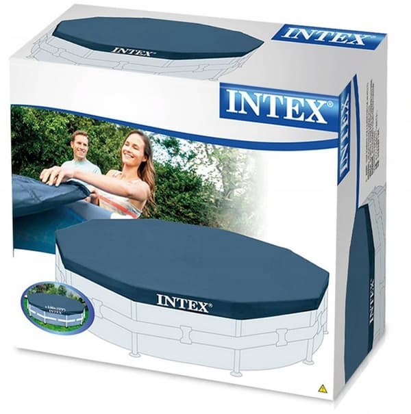 Intex Pooloverdækning med ramme 305 cm #28030