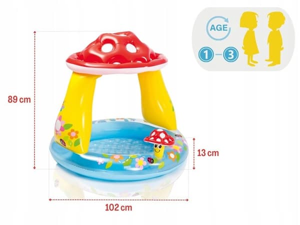 Oppustelig paddehat til pool 127 x 102 x 69 #57114NP