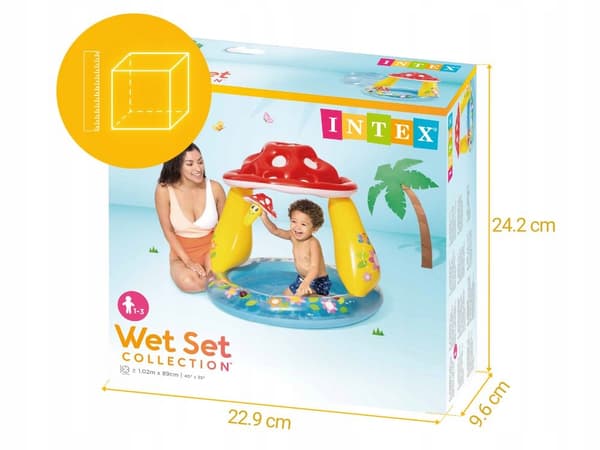 Oppustelig paddehat til pool 127 x 102 x 69 #57114NP