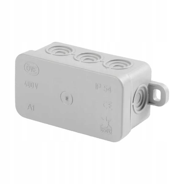 Qbox-A-laatikko läpivientiin 75x45x40 A1 IP54 harmaa