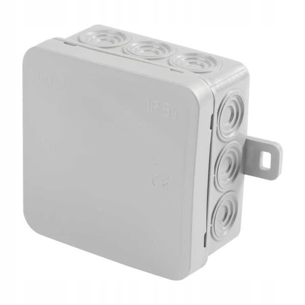 Qbox-A-låda n/t 75x75x40 A2 IP54 grå