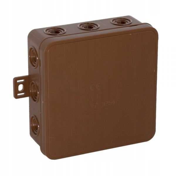 V7 Fleksibel boks n/t 100x100x41mm klik brun