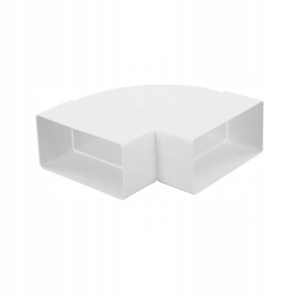 Vandret albue 90° til flad skinne 110x55mm