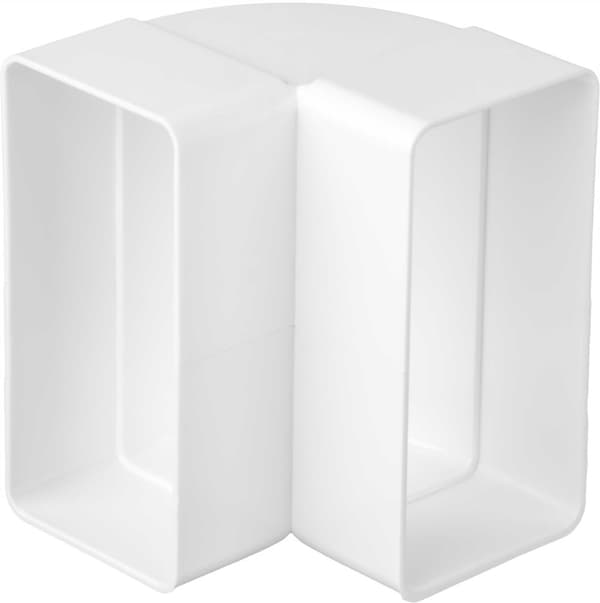 Pystysuora mutka 90° 110x55mm kiskolle